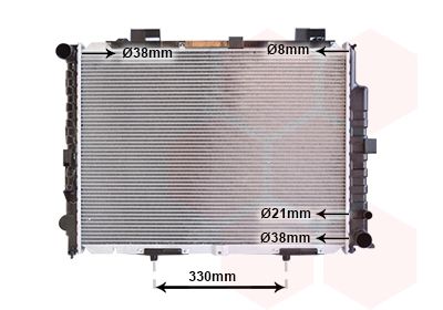 VAN WEZEL Radiators, Motora dzesēšanas sistēma 30002228